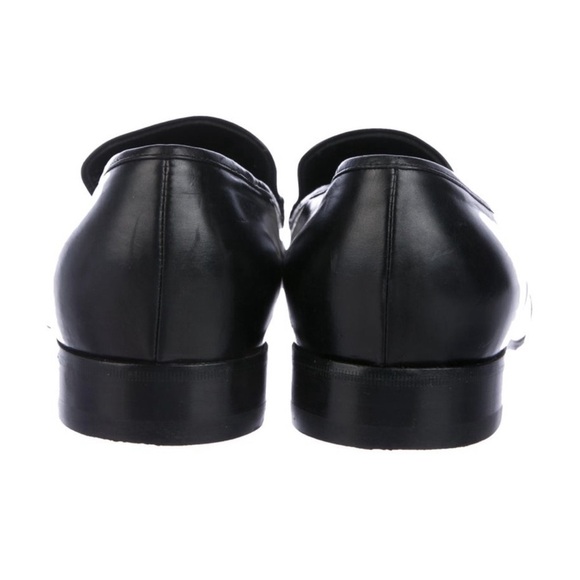 CELINE Vintage Phoebe Philo Era Black and White Loafers Size 10 - Picture 4 of 5